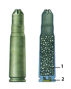 7,62mm náboj cvičný vz. 43 pro samopal vzor 58